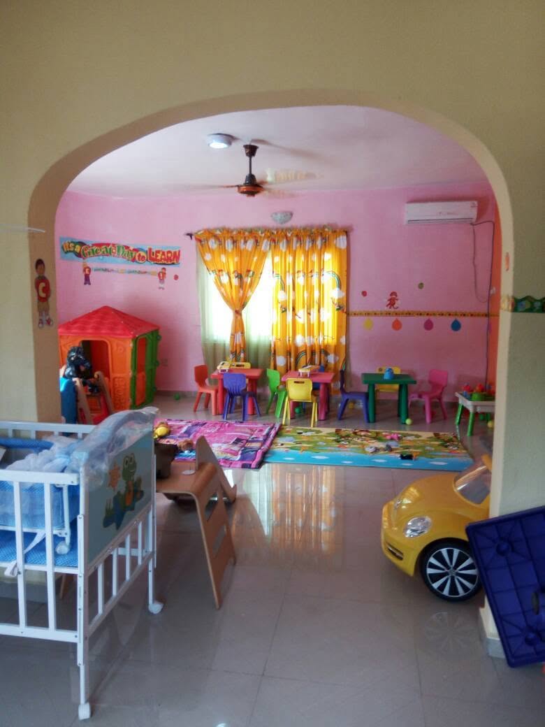 Young pupils learning in the creche