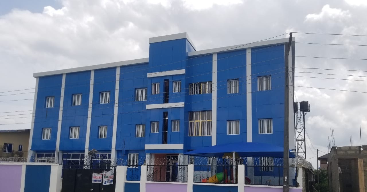 Side view of school campus