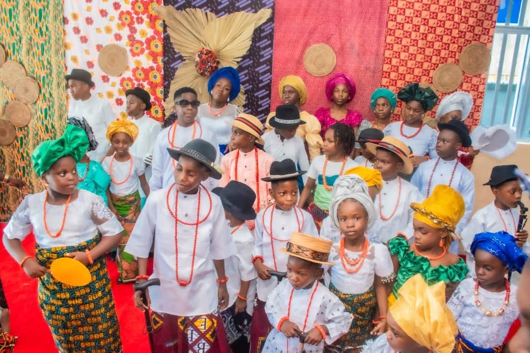 Students participating in cultural day