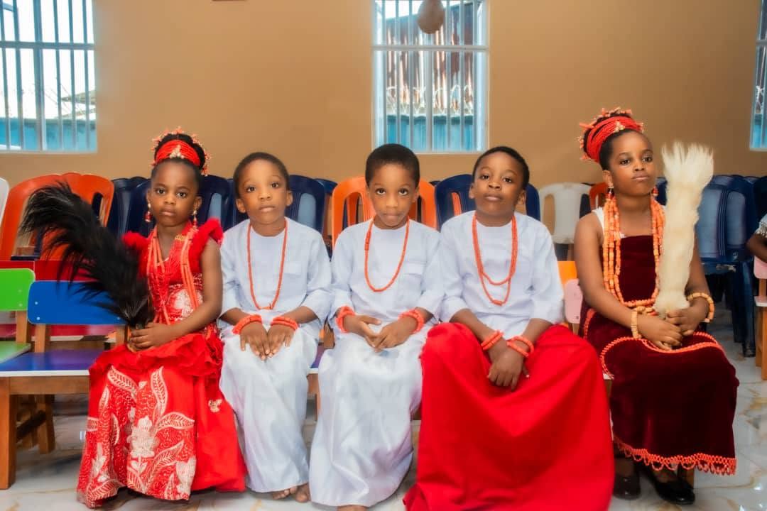 Students celebrating cultural day