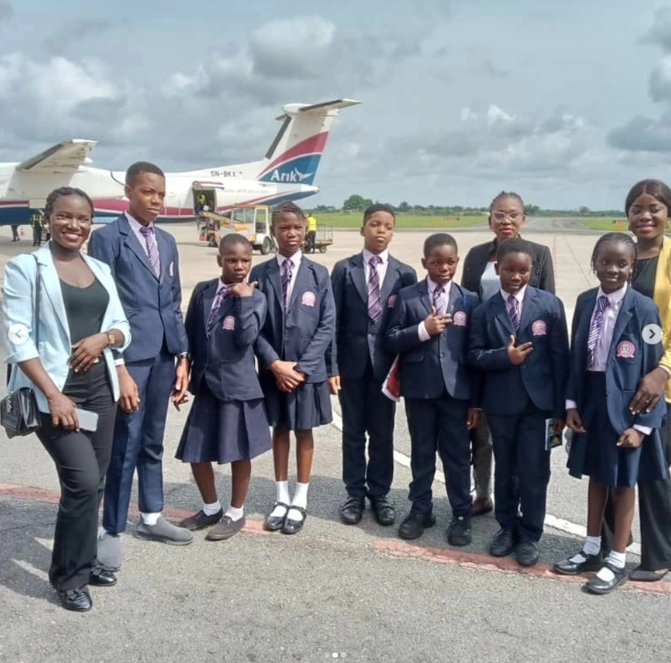 Students during a school excursion