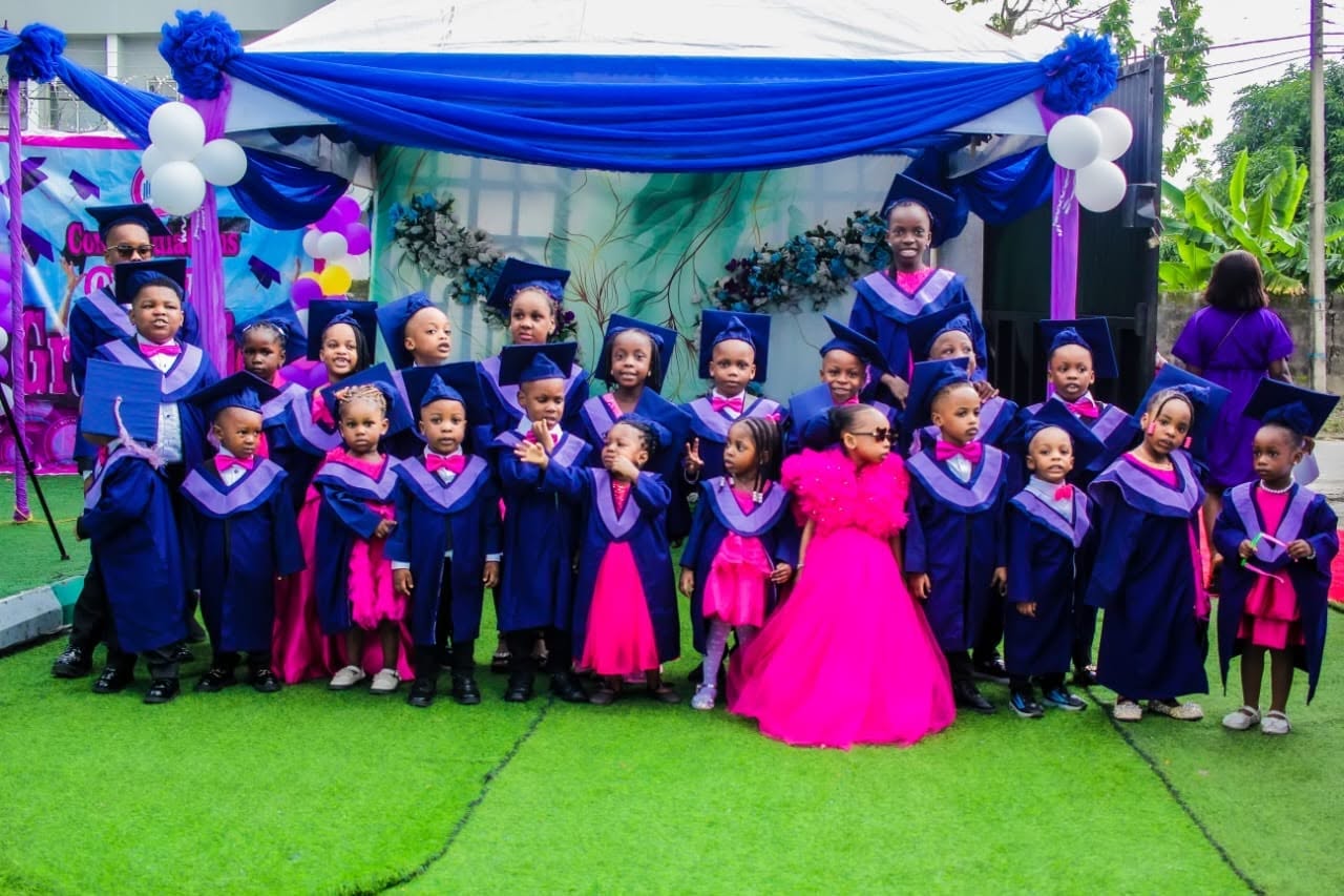Graduating pupils