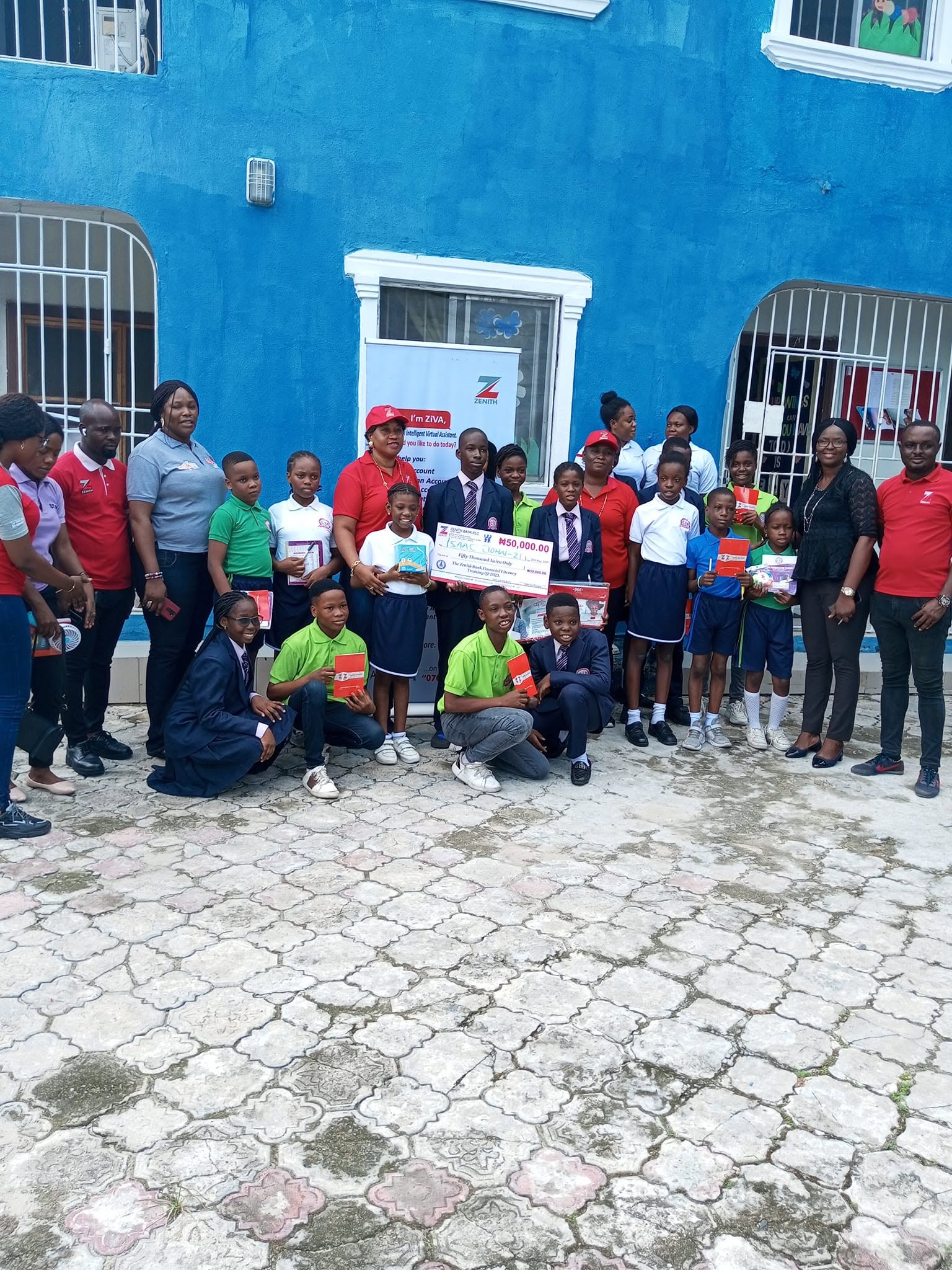 Students celebrating an achievement